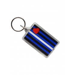 Leather Flag Key Ring (T5144)