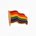 Pin Regenbogen Flagge/ Rainbow Waving Flag
