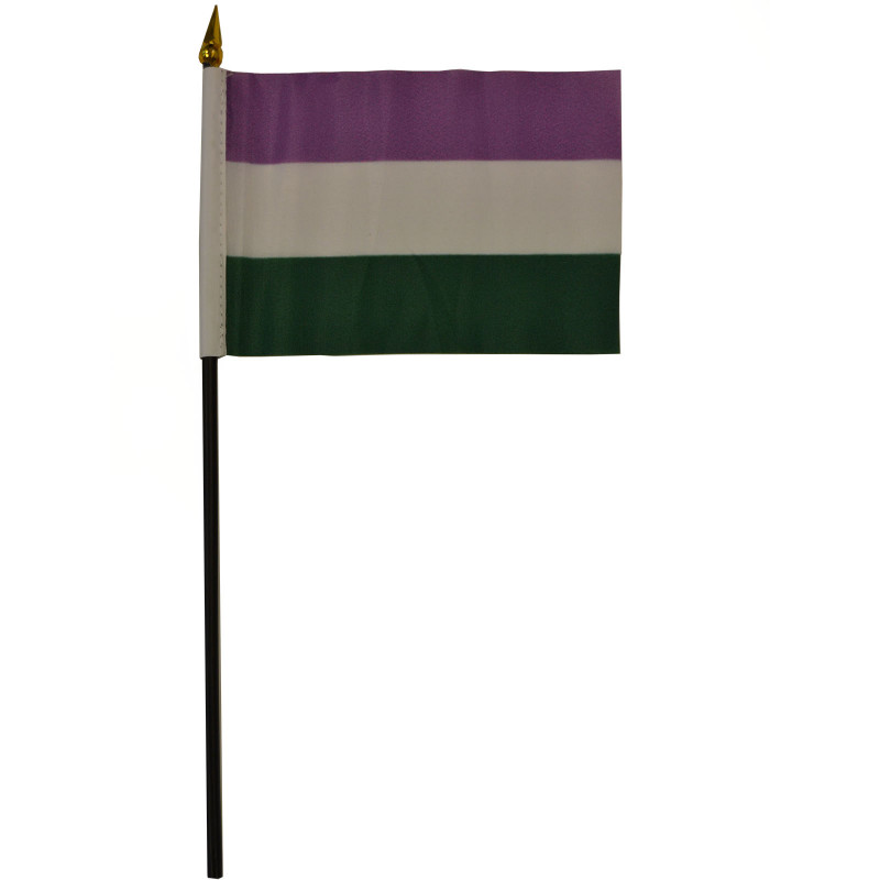 Gender Queer Hand Flag / Handflagge (T5852) Gender Queer Hand Flag / Handflagge (T5852)