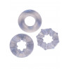 Rude Rider Soft Cock Rings Clear (3-Ring-Set) (T6259)