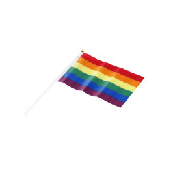 Rainbow Hand Flag 14x21cm 10-pack (T6326)
