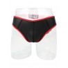 Rude Rider Neoprene Briefs Open Back Bottoms Black/Red (T7472)