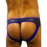 Rude Rider Neoprene Briefs Open Back Bottoms Black/Blue (T7473)
