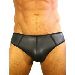 Rude Rider Neoprene Briefs Open Back Bottoms Black (T7474)