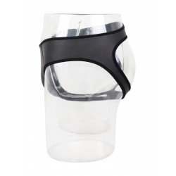 Rude Rider Neoprene Briefs Open Back Bottoms Black (T7474)