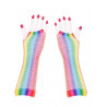 Rainbow Net Gloves Long (T7634)