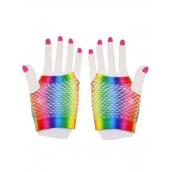Rainbow Net Gloves Short (T7633)