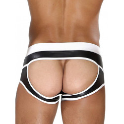 ToF Paris Fetish Bottomless Boxer Underwear Black/White (T7909) ToF Paris Fetish Bottomless Boxer Underwear Black/White (T7909)
