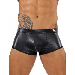ToF Paris Fetish Full-Zip Boxer Underwear Black (T7907)