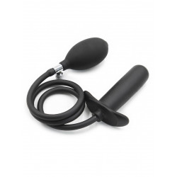 Rude Rider Inflatable T-Plug Silicone Black (T7728)