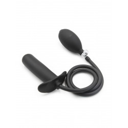 Rude Rider Inflatable T-Plug Silicone Black (T7728)