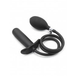 Rude Rider Inflatable T-Plug Silicone Black (T7728)