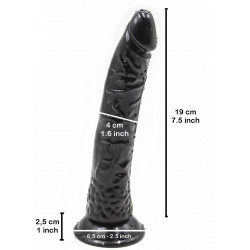 Rude Rider Long Black Rider Dildo 19 x 4 cm Silicone (T7734)