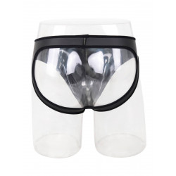 Rude Rider Neoprene Briefs Open Back Bottoms Black (T7474)