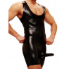 Fetisso Body with Condom Underwear Black (T3565)