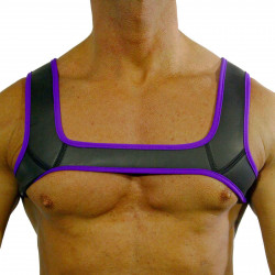 Rude Rider Neoprene Harness Black/Purple (T7301)