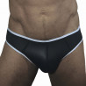 Rude Rider Neoprene Briefs Open Back Bottoms Black/White (T7483)