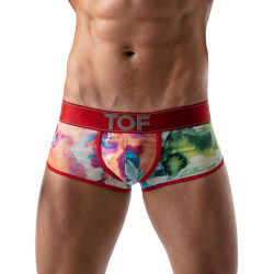 ToF Paris Tie Dye XL Push-Up Trunk Underwear Red (T8181)