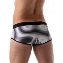 ToF Paris Stripes Push-Up Trunk Underwear Navy/Black/White (T8192)