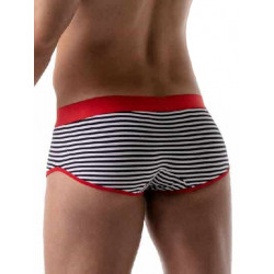 ToF Paris Stripes Push-Up Trunk Underwear Navy/Red/White (T8194)