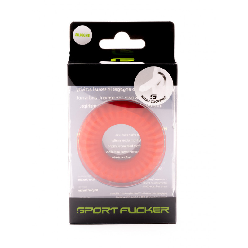 Sport Fucker Liquid Silicone Nitro Ring Red (T8313)
