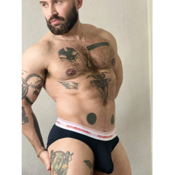 AMU Pure Brief Underwear Black (T8300)