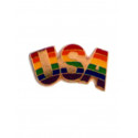 Pin Rainbow USA