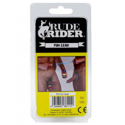 Rude Rider Fat Stretchy Cock Ring Clear (T6152) Rude Rider Fat Stretchy Cock Ring Clear (T6152)