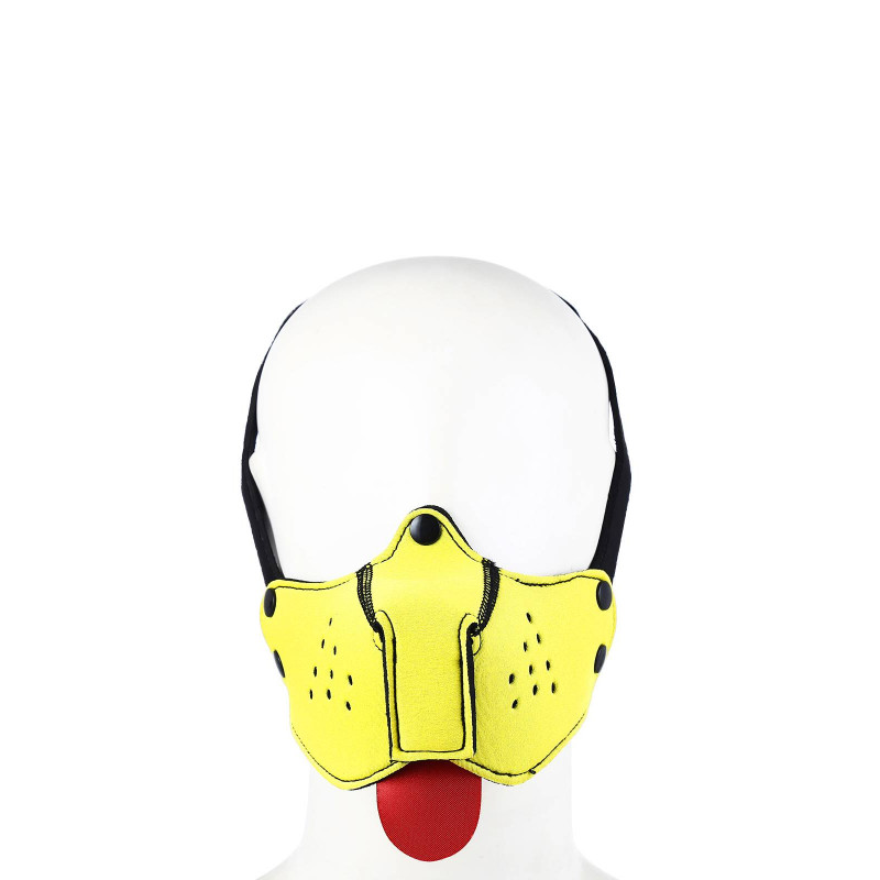 Rude Rider Puppy Face Mask Neoprene Yellow (T8358) Rude Rider Puppy Face Mask Neoprene Yellow (T8358)
