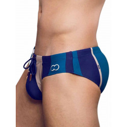 2Eros Print Swimwear Brief Stripes (T8609)