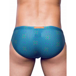 2Eros Print Swimwear Brief Jade (T8753) 2Eros Print Swimwear Brief Jade (T8753)