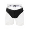 Rude Rider Neoprene Briefs Open Back Bottoms Black/Grey (T7475)