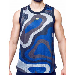 Supawear Mesh Jersey Tank Top Blue Print Combo (T8843)