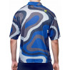 Supawear Short Sleeve Mesh Shirt Blue Combo Print (T8847)