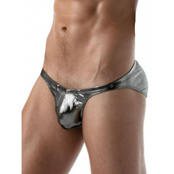 ToF Paris Metal Mini Slip Underwear Silver (T8851)