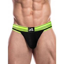 Cut4Men Rugby Jockstrap Underwear Neon Green (T8874)