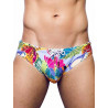 2Eros Print Swimwear Brief Aves Purple (T8918)