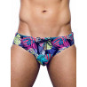 2Eros Print Swimwear Brief Monstera Black (T8919)