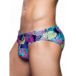 2Eros Print Swimwear Brief Monstera Black (T8919)