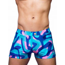 2Eros Print Swim Trunks V60 Kai Blue (T8945)