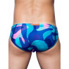 2Eros Print Swim Briefs V10 Kai Blue (T8946)