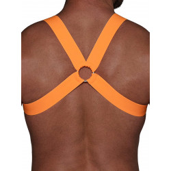 ToF Paris Fetish Elastic Harness Neon Orange (T8975)