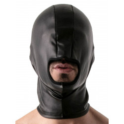 ToF Paris Leather Hood Open Mouth Black One Size (T9022)