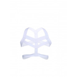 RudeRider Elastic Full Harness White (T7458)