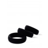 Rude Rider Silicone 3-Ring-Set Black (T9132)