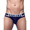 Supawear Ribbed Slashed Brief Underwear Black (T9143)