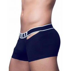 Supawear Ribbed Slashed Trunk Underwear Black (T9147)