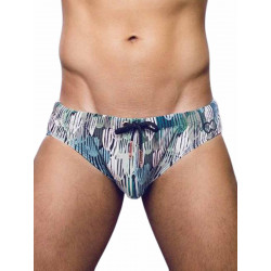 2Eros Print Swim Briefs V10 Torch (T9138)