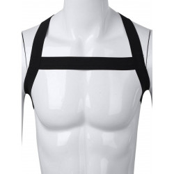 RudeRider Elastic X-Shoulder Back Harness Black (T7983)