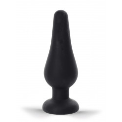 Rude Rider Silicone Anal Plug Black (T9077)